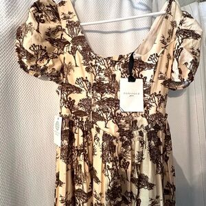 Tuckernuck -Hyacinth House Toile Camilla Corset Midi Dress